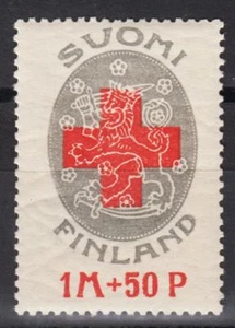 Escudo de armas finlandés León Finlandia Primera Finlandia Estampilla de la Cruz Roja Como Nuevo Estampilla Estampillada sin montar o nunca montada 1922 - Imagen 1 de 1