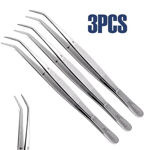 3PCS London College Tweezer Dental Surgical Diagnostic Dental Forceps Veterinary - Picture 1 of 3