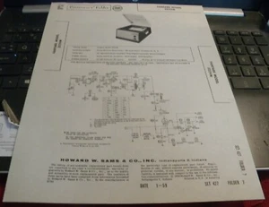 FANFARE PHONO AMP WITH RECORD CHANGER MODEL: 322VM (SAMS PHOTOFACT 427-7) - Imagen 1 de 1