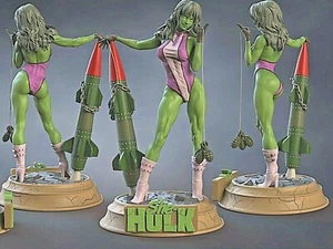 She Hulk Bombtastic Modellbausatz mit detailliertem Sockel Maßstab 1:10  - Bild 1 von 7