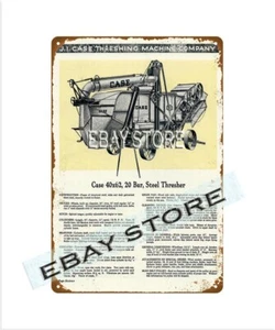 1924 Growers Steel Threshers Racine Wisconsin Landmaschinen Blechschild Plakette - Bild 1 von 2