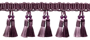 Perlen Quaste Fransen, Farbe # 2927 - Mauve Lila [Meterware] - Bild 1 von 1