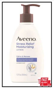 Aveeno Stress Relief feuchtigkeitsspendende Körperlotion mit Lavendel natürlichen Haferflocken, 12fl - Bild 1 von 3