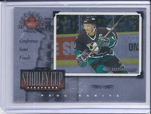 97-98 1997-98 DONRUSS CANADIAN ICE PAUL KARIYA STANLEY CUP SCRAPBOOK /1500 20 - Picture 1 of 1