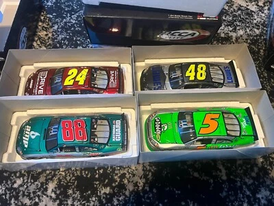 Jimmie Johnson Jeff Gordon Dale Earnhardt Jr 1/24 Chevy 100th Elite Set 2011 Foto 1 de 4