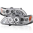 Fits 1998-2002 Honda Accord 2/4dr Led Halo Projector Headlights Lamps Left+right