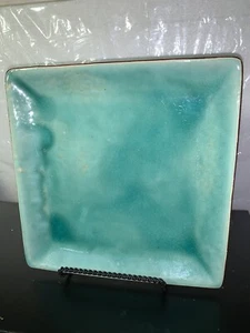 Costa Nova Riviera Azur  Platter-Crackled Green/blue With Black 10x10 - Picture 1 of 4
