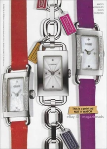COACH Uhren 1-Seite PRINT AD Holiday 2003 ZAUMZEUG klassische Diamanten BETTELARMBAND - Bild 1 von 1