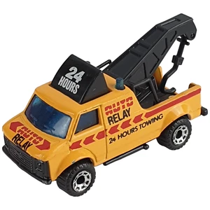Vtg Matchbox #53 BREAKDOWN VAN Auto Relay Tow Truck 1985 Yellow China Diecast Vg - Picture 1 of 11