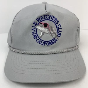 WHALE WATCHERS CLUB Baseball Hat Cap California Rope Dorfman Pacific VINTAGE - Picture 1 of 11