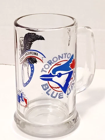 Collectible MLB Toronto Blue Jays MBL AMK Souvenirs 1993 Glass Beer Mug Cover