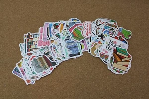 100 Stück Buchaufkleber, Lesesticker, Bookish, Buchaufkleber für Wasser  - Bild 1 von 1