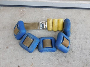 CINTURÓN DE PESAS SCUBAPRO VINTAGE con 35+ libras. PESAS DE BUCEO CON PLOMO CUBIERTAS DE NYLON - Imagen 1 de 6