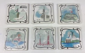 Rebecca Moses United States City Coasters Set Of 6 Macy’s - Picture 1 of 6