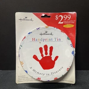 NEW Hallmark Handprint Tin  -  A Memory to Treasure Sealed - Picture 1 of 2