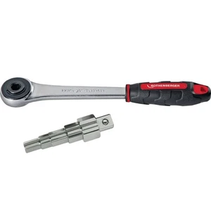 ROTHENBERGER Stufenschlüssel mit Knarre für Heizkörperventil 3/8 - 1. Zoll - Bild 1 von 3