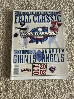 PROGRAM World Series 2002 San Francisco Giants vs Anaheim Angels  - Image 1 of 4