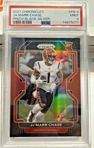 2021 Panini Chronicles Prizm Black Ja'Marr Chase Rookie Red /99 PSA 9 MINT - Bild 1 von 3