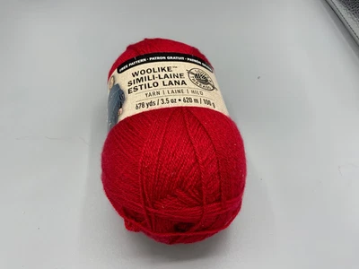 Loops & Threads Woolike Yarn-Acrylic/Nylon Red 678Yards-Superfine #1 Lot 1139 - Image 1 of 4