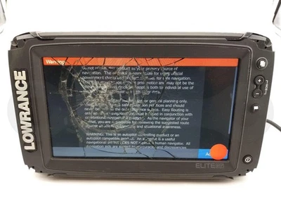 LOWRANCE ELITE 9 TI2 BOAT HEAD UNIT MULTIFUNCTION FISHFINDER SCREEN DISPLAY 9" - Image 1 of 4