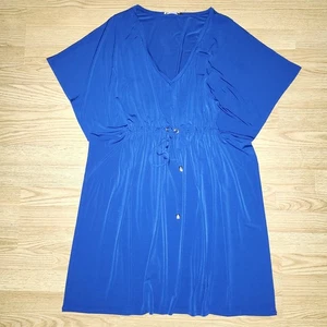 Calvin Klein Kaftan Schwimmen Überziehen Royal Kobaltblau Design Kordelzug Taille 12 - Bild 1 von 8