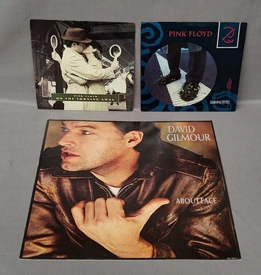 Pink Floyd Lot 2-45 RPM's Pic Sleeve & David Gilmour About Face Promo Album Flat - Image 1 of 4