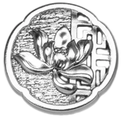 Clothes Button Hollow Flower Button Metal Button Sewing Button for Coat Dress - Image 1 of 4