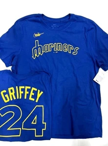 Ken Griffey JR Seattle Mariners NAME NUMMER JERSEY Small T-Shirt neu mit Etikett $ 35 UVP - Bild 1 von 9