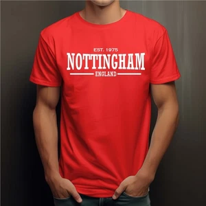 Herren T-Shirt 50. Geburtstag Stadt der Geburt NOTTINGHAM jede Stadt / Jahr 40. 21. - Bild 1 von 10