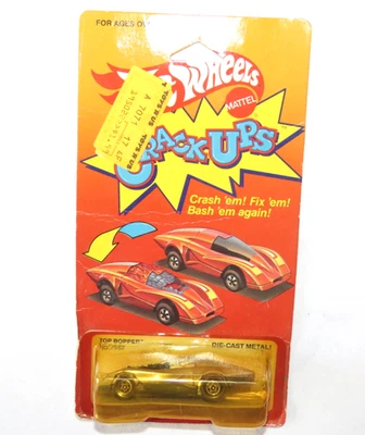 Vintage 1984 Hot Wheels Crack Ups Top Bopper No 7582 Sealed Silver Car - Bild 1 von 4