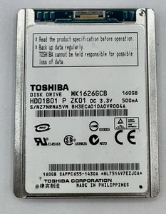 Toshiba 160 GB,Internal,4200RPM Hard Disk Drive - Picture 1 of 2