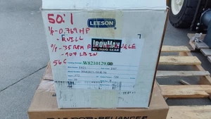 LEESON W8210129 MODEL BMQ821-50-R-56 RATIO 50:1 LOCATION P-3 - Picture 1 of 3