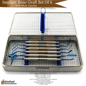 Set 6 Spina Innesto Osseo Impianto Dentale Presa Cresta Conservazione M/Box - Foto 1 di 9