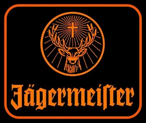 4" Jagermeister Stag Logo vinyl sticker. Quality Alcohol decal for bar, laptop. - Picture 1 of 2