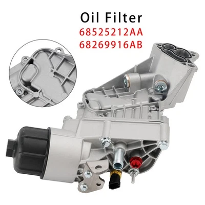 68525212AA Oil Filter Housing Oil Cooler For Jeep Grand Cherokee WK2 3.0 CRD A6 - Image 1 of 4