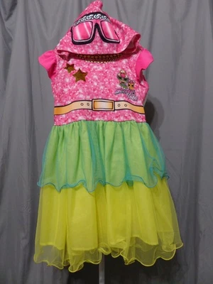 L.O.L. Surprise! Dress “Glitter On" Hooded Tutu Dress Girls Size M(7/8) - Image 1 of 4
