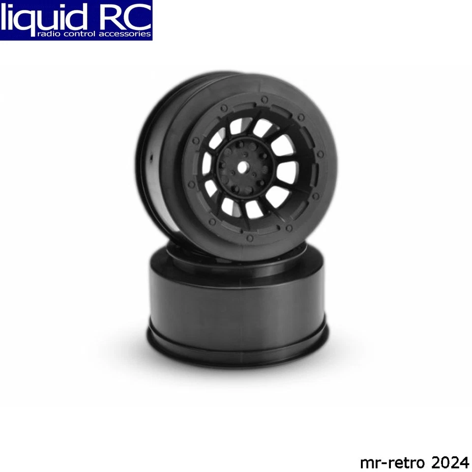 JConcepts 3351B JConcepts Hazard Slash Rear/4X4 wheels Black (2) - Image 1 of 1