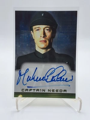 CAPTAIN NEEDA 2001 Topps "Star Wars Evolution" MICHAEL CULVER Auto "vintage" - Image 1 of 3