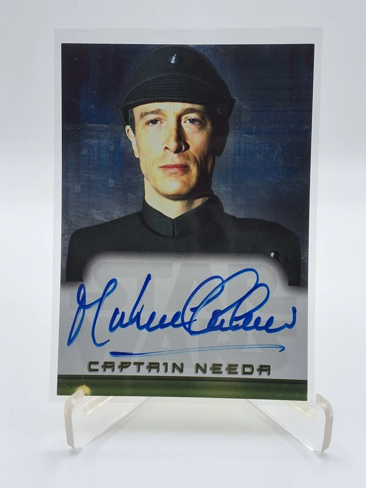 CAPTAIN NEEDA 2001 Topps "Star Wars Evolution" MICHAEL CULVER Auto "vintage" - Image 1 of 3