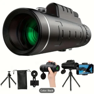 40X60mm High-Definition Single Tube Monocular Telescope with Tripod & Phone Adap - Picture 1 of 7