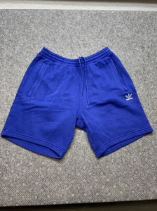 Adidas Logo Blue Elastic Waist Shorts Men’s Size M Activewear Sportswear KG JD - Picture 1 of 11