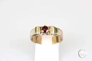 Anillo 14 Quilates Oro Granate Anillo de Oro Schmuckring Mujer Regalo - Imagen 1 de 6