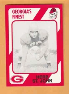 Herb St. John Georgia Bulldogs 1989 Card #23 Jacksonville Florida - Picture 1 of 2