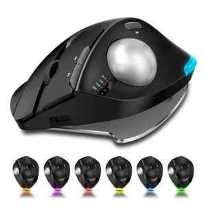 F33/F26C/F35B Trackball Mouse Bluetooth Ergonomic Mouse 2.4G Wireless Mice - Picture 1 of 28