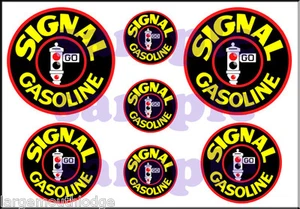 1 INCH 3/4 inch 1/2 inch SIGNAL GASOLINE WATERSLIDE DECAL  - Bild 1 von 1