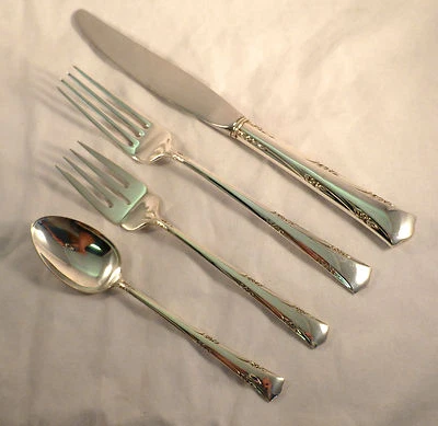 Greenbrier-Gorham Sterling 4 PC Dinner Size Place Setting(s)-French - Image 1 of 4