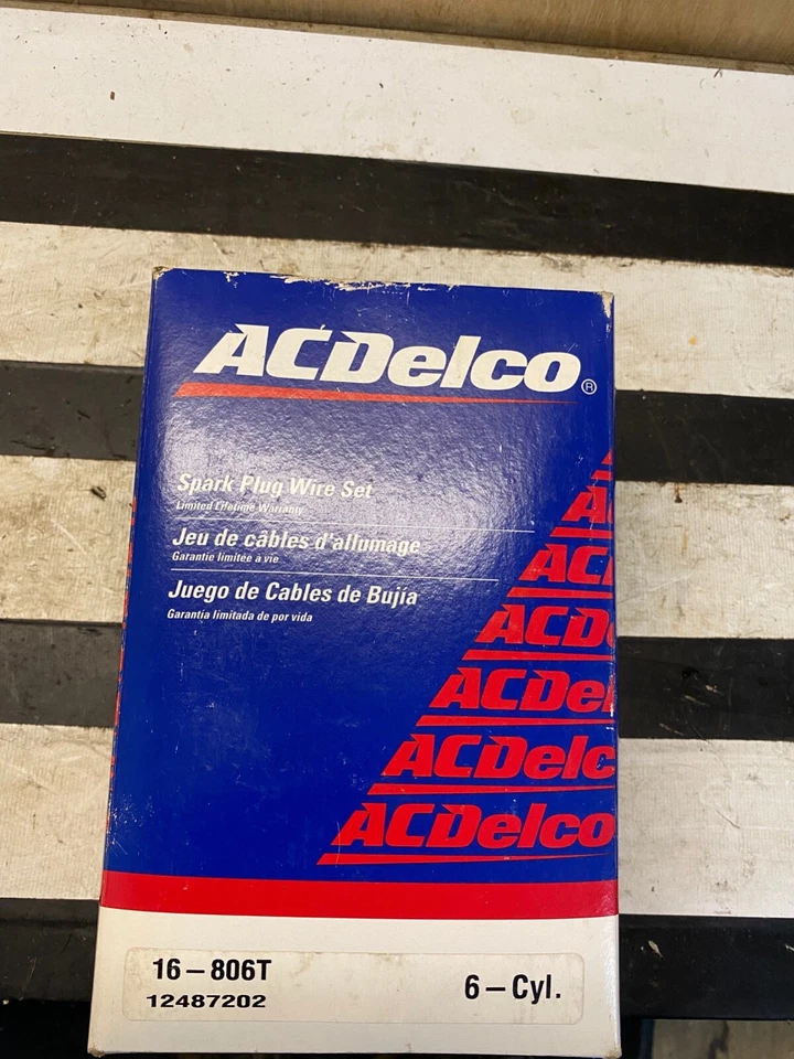 Cables de bujía Acdelco como nuevos OEM Dodge Chrysler Plymouth 87-95 3.0 16-806t Foto 1 de 2