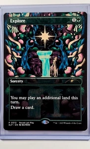2024 MTG Magic the Gathering SLP Secret Lair Prize Promo Borderless #12 Explore - Picture 1 of 2