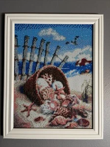 Completed & Framed Diamond Painting- Sea Shells - Picture 1 of 6