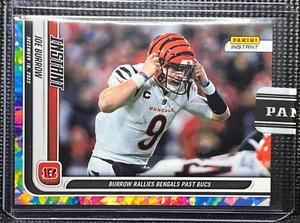 ๐ ๐
Joe Burrow - 4/5 - Versicolor - SSP - 2022 Panini Instant Bengals - #156 - Picture 1 of 7